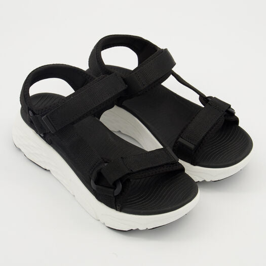 Black Sandalia Flat Sandals