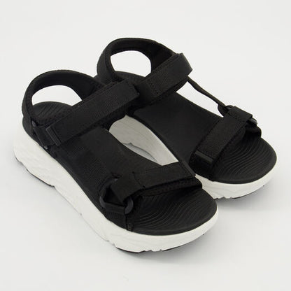 Black Sandalia Flat Sandals