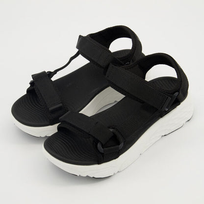 Black Sandalia Flat Sandals