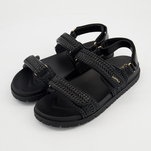 Black Sardinia Summer Sandals